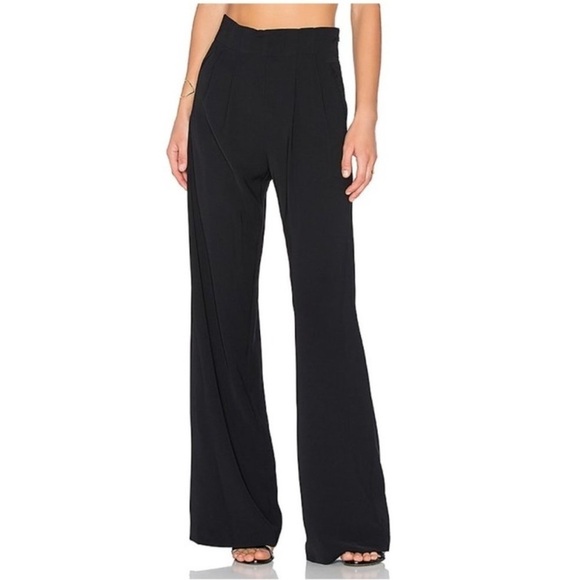 Parker Eldora High Rise Wide Leg Pant in Black - Picture 1 of 9